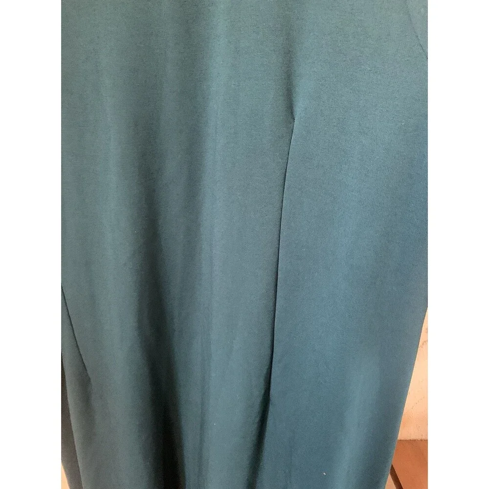 SERENGETI Women's Dress Size 2XL Turquoise Green Blue Long Rayon VTG